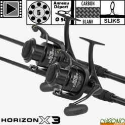 Ensemble Fox Horizon X3 50mm 13' 3.5lbs 10000 FD (les 2)