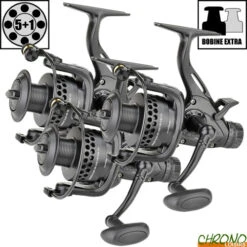 Moulinet Carp Zoom Débrayable Black Ghost 6000 BBC (les 3)