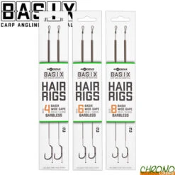 Bas De Ligne Korda Basix Wide Gape Sans Ardillon (par 2)