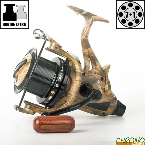 Moulinet Carp Design Débrayable GFR9000 Camou 3 Moulinet Carp Design Débrayable GFR9000 Camou