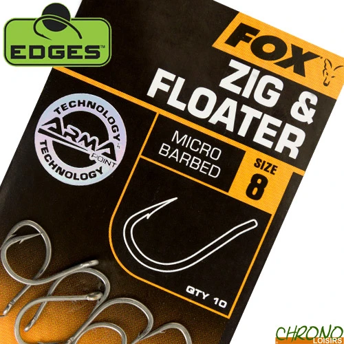 Hameçon Fox Edges Armapoint Zig & Floater (par 10) 3 Hameçon Fox Edges Armapoint Zig & Floater (par 10)