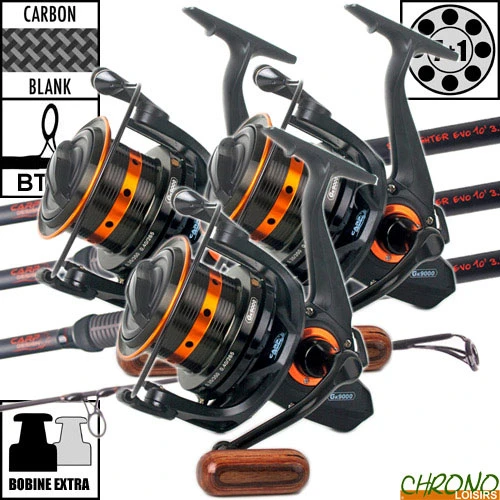 Ensemble Carp Design Slim Fighter Evo 10' 3.5lbs GK9000 (les 3) 3 Ensemble Carp Design Slim Fighter Evo 10' 3.5lbs GK9000 (les 3)